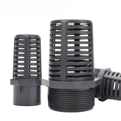 DYETEE Aquarium Pump Filter Strainer, 1-Piece UPVC Water Inlet Screen with PVC Pipe Cap, 2 Male Threads