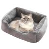 Plush Dog Sofa for Puppies, Non-Slip Base, Heated Sofa for Small Dogs view 1