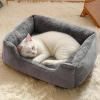 Plush Dog Sofa for Puppies, Non-Slip Base, Heated Sofa for Small Dogs view 2
