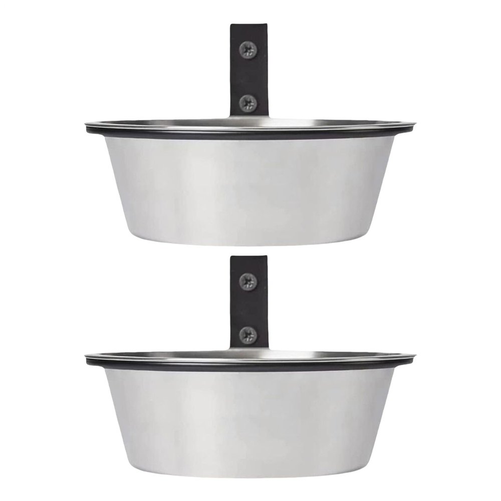 Dog Food Bowl, 2 Leakproof Cat and Pet Bowls