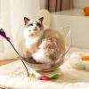 Cozy Cat Bed with Rotating Play Base view 2