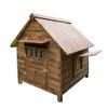 Outdoor Wooden Dog House, Weather-Resistant, Waterproof, with Door, Window, Removable Roof, Pet Furniture (X-Large) view 1