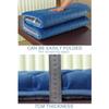 LDLCYCN Blue 185 x 70 cm 7 cm Memory Foam Massage Table Pad view 3