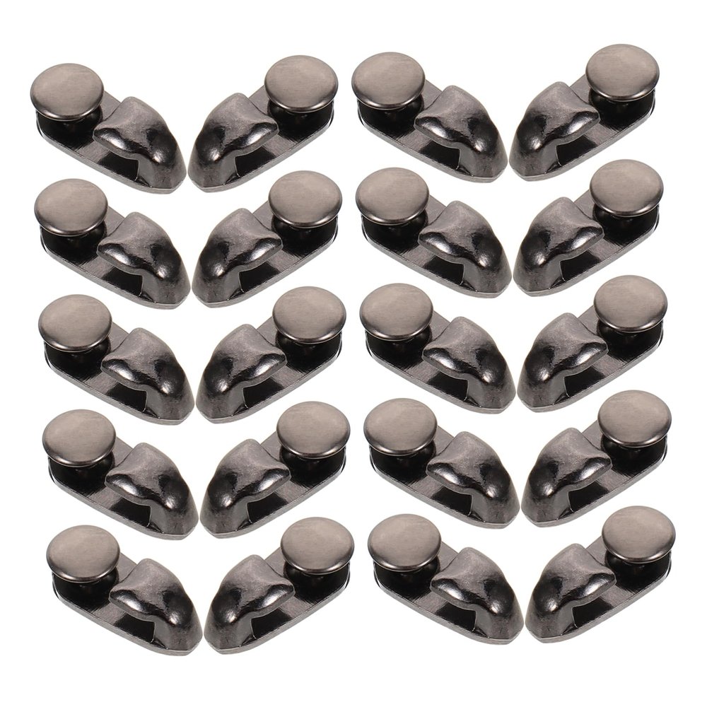 DOITOOL 20-Piece Metal Shoelace Hooks and Fasteners for Boot Repair