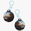 Pirate Tavern Personalized Round Pet Tag, Sky Blue, Size M view 2