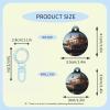 Pirate Tavern Personalized Round Pet Tag, Sky Blue, Size M view 4