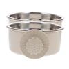 COLLBATH 2-Piece Stainless Steel Hanging Bowls for Dogs and Cats view 1