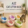 A2Z High-Sided Cat Litter Box 1901, Orange view 2