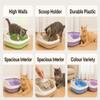 A2Z High-Sided Cat Litter Box 1901, Orange view 4