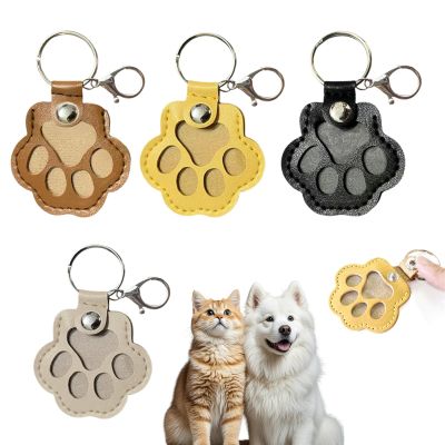 KEORHEZ Pet Hair Memorial Keychains, 4-Pack