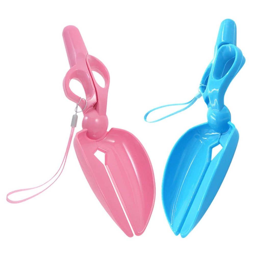 Toyvian 2-Piece Portable Dog Poop Scoop with Collection Clip, for Garden and Patio
