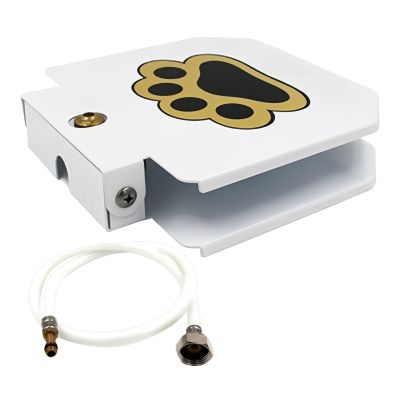 Outdoor Dog Water Fountain - Paw-Activated Water Dispenser for Pets, Pressure-Adjustable Fountain for Garden, Lawn and Patio