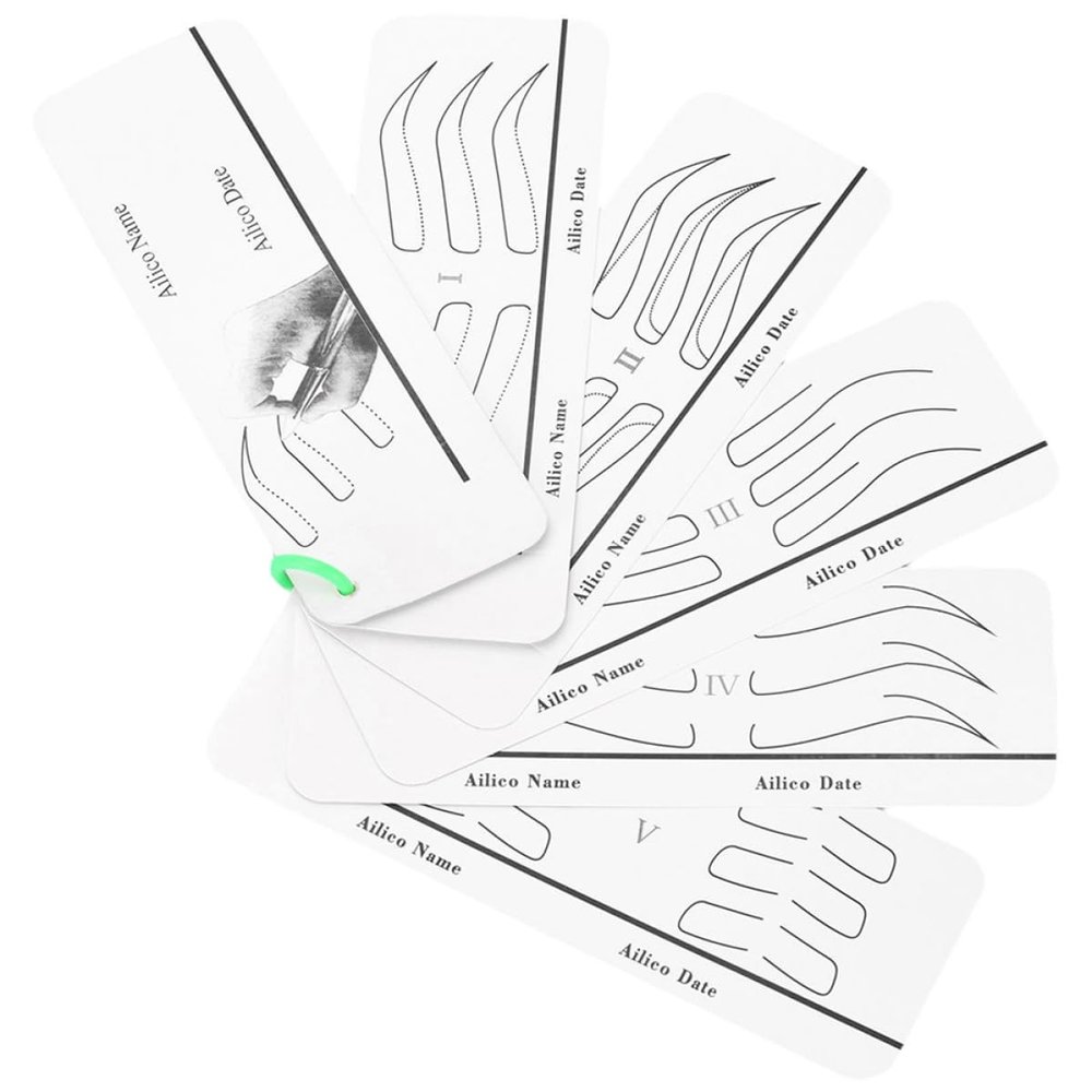 Anneome Reusable Eyebrow Stencils with Designs for Precise, Symmetrical Brow Shaping
