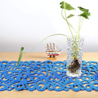 Aoresac Felt Table Mat, Openwork Floral Design