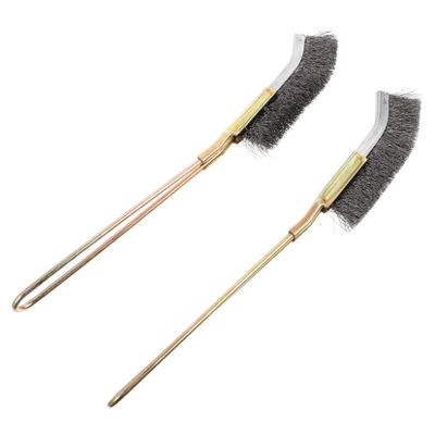 Bird Cage Cleaning Brushes, 2-Piece Narrow Copper Wire Set