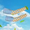 Compression Arm Sleeve for Basketball with Ice Cream Design, UV Protection and Elbow Support for Men view 3