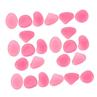 BAZEITFLOW 300-Piece Glow-in-the-Dark Stones for Garden and Aquarium, Waterproof Resin Decorative Pebbles
