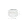 VILLFUL 3-Pack Small Ceramic Cosmetic Jars with Lids, 15 ml, Marble Pattern view 2
