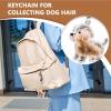 Quorvex Cute Pet Keychain, Transparent Dog Hair Keepsake Holder view 3