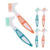 Veemoon 6-Piece Denture Brushes with Double Brush Head, Large Non-Slip Handles, Portable for Denture Cleaning view 1