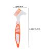 Veemoon 6-Piece Denture Brushes with Double Brush Head, Large Non-Slip Handles, Portable for Denture Cleaning view 2