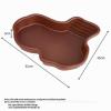 Reptile Water Dish with Ramp, Platform and Drainage Tube, Brown view 2