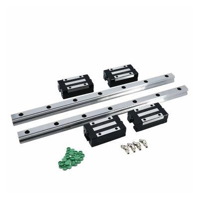 QTYQWC Linear Guide Rails, 2-Pack, HGH25/HGR25, 900 mm, with 4 Carriages