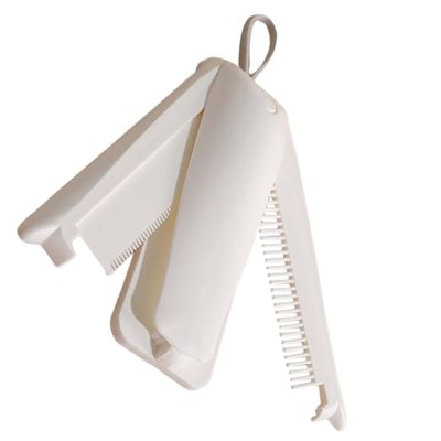 Supvox 3-in-1 Foldable Plastic Pet Comb for Dogs and Cats, White