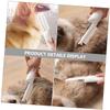 Supvox 3-in-1 Foldable Plastic Pet Comb for Dogs and Cats, White view 3