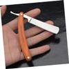 Vintage Stainless Steel and Wood Safety Razor with Smooth Handle view 3