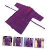Purple Hairdressing Cape for Adults, Lightweight Imitation Silk view 4