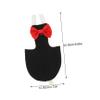 Gatuida Reusable Bird Flight Diaper Suit, Washable Cotton, Black with Bow Decoration, for Parrots and Budgerigars view 2