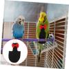 Gatuida Reusable Bird Flight Diaper Suit, Washable Cotton, Black with Bow Decoration, for Parrots and Budgerigars view 3