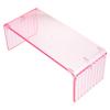 Pink Transparent Acrylic Nail Hand Rest for Manicures view 1
