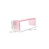 Pink Transparent Acrylic Nail Hand Rest for Manicures view 2