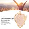 Fafeicy Heart-Shaped Healing Crystal Pendant for Energy, Love, and Meditation (Rose) view 3
