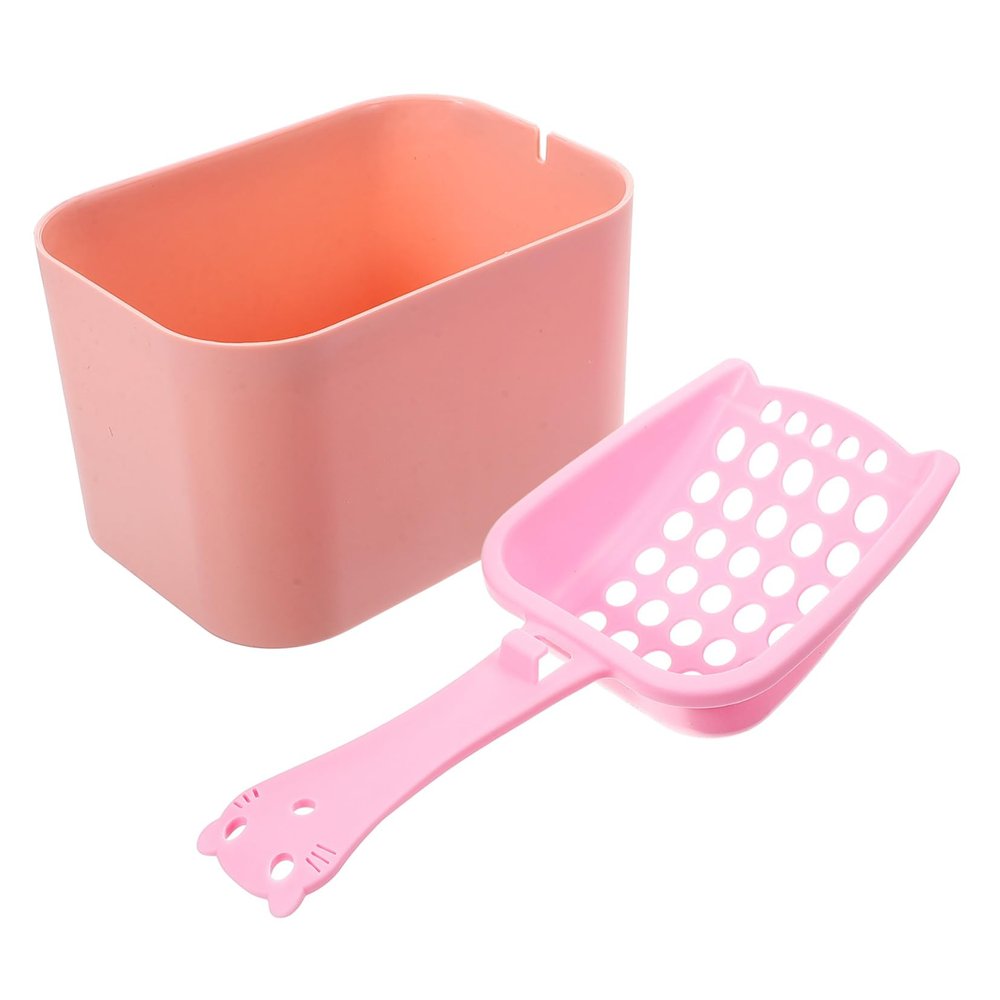BAZEITFLOW Reusable Cat Litter Scoop with Bucket