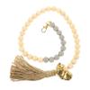 HOMOBABE Dog Bell with Wooden Hanging Rope and Beads view 1