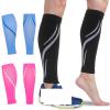 IUVYTA 1 Pair Calf Compression Sleeves for Men and Women, Shin Splint Support for Running and Cycling, Black, M view 2
