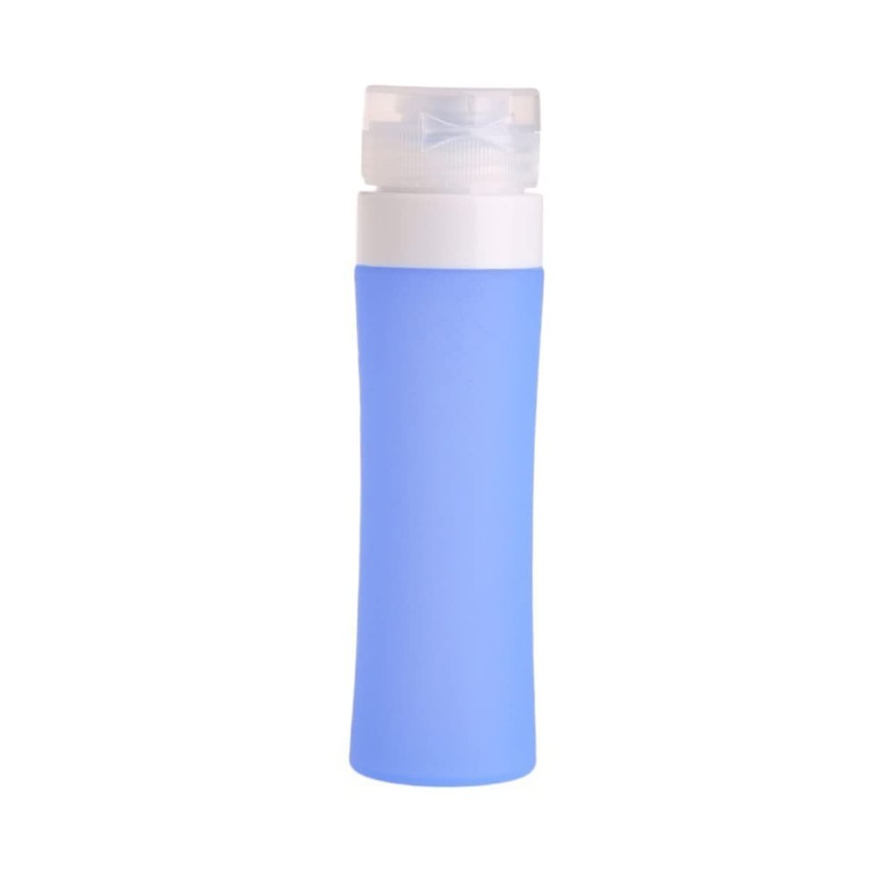 FOYTOKI Portable Silicone Travel Bottle, 80 ml, Refillable, Blue