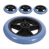 EXAOMBLE 4-Piece Replacement Walker Wheels for Wheelchairs and Mobility Aids, Swivel Design, Shock-Absorbing Material view 1