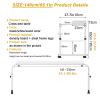Height-Adjustable Overbed Table with Wheels view 2