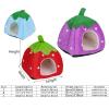 VTIDOBE Strawberry Pet Cave for Cats and Dogs view 3