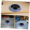 minkissy 4-Piece Universal Walker Replacement Wheels, PVC and Metal, Blue view 3