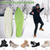 4 Pairs Winter Plush Insoles | Comfort Inserts | Anti-Odor Warm Insoles with Mugwort Extract | Arch Support for Men & Women view 3