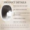Human Hair Topper for Thinning Hair, 8 x 12 cm Silk Base, 20 cm, Chestnut Brown view 2