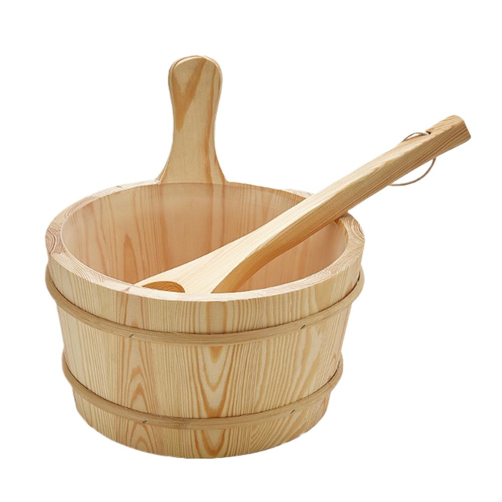 Wooden Sauna Bucket, Large-Capacity and Versatile