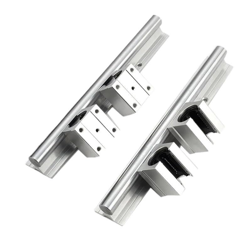 QTYQWC 2-Piece SBR16 Linear Rail, 1500 mm, with 4 SBR16UU Bearing Blocks