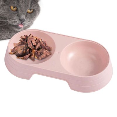 Elevated Dog Feeding Station with Double Bowls