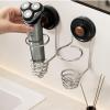 Stainless Steel Electric Shaver Holder, Wall-Mounted with Strong Suction Cups view 2